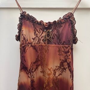 Fairy core vintage corset dress